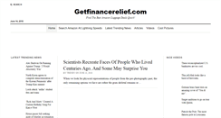 Desktop Screenshot of getfinancerelief.com